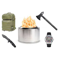 Solo Stove Yukon 2.0 Stainless Steel Fire Pit + The Grand Adventurer Bundle