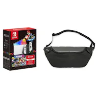 Nintendo Switch – OLED Model: Mario Kart 8 Deluxe Bundle + Monolith Traverse Sling Bag