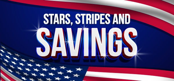 Stars, Stripes and Savings!