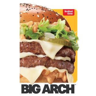 预告：McDonald's 大拱门汉堡 比巨无霸更大大大