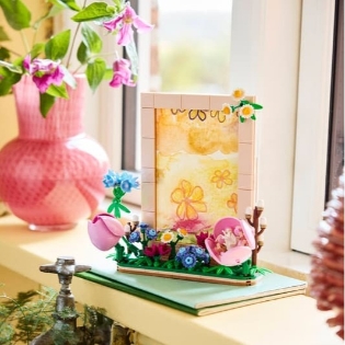 LEGO 新赠品 花朵相框 放张照片简直太完美