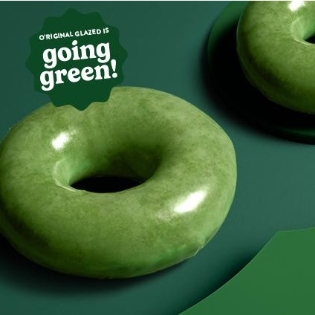 Krispy Kreme 圣帕特里克日 绿色原味甜甜圈