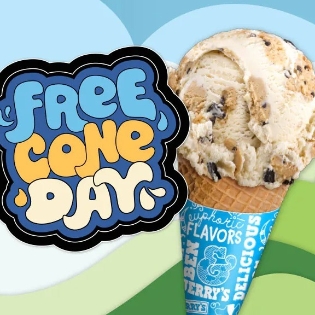 Ben & Jerry's 免费甜筒日 仅限4/14店内