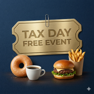 全美多家餐厅、影院、Petco等4/15日纳税日限时活动
