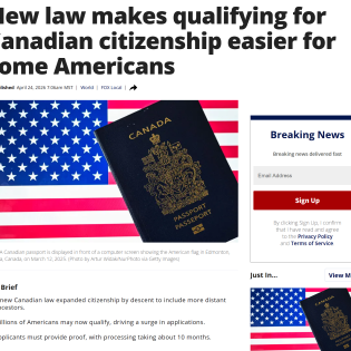 魔幻！数百万美国人一夜醒来，自动获得加拿大国籍？