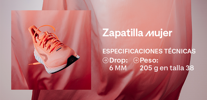 Especificaciones Técnicas zapatilla mujer