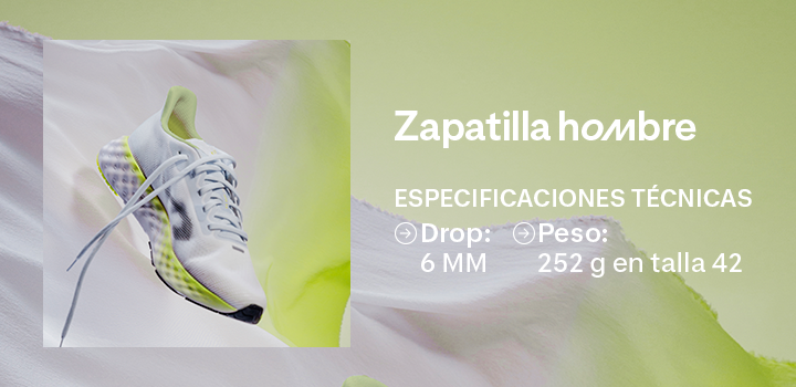 Especificaciones Técnicas zapatilla hombre