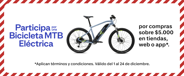 Participa por una Bicicleta MTB Eléctrica