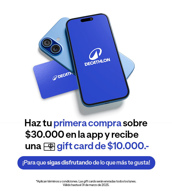 Haz tu primera compra sobre $30.000 en la app y recibe una gift card de $10.000.- 