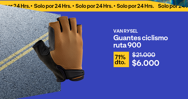 Guantes ciclismo ruta 900 con 71% de descuento