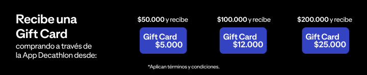 Recibe una gift card comprando a través de la App Decathlon