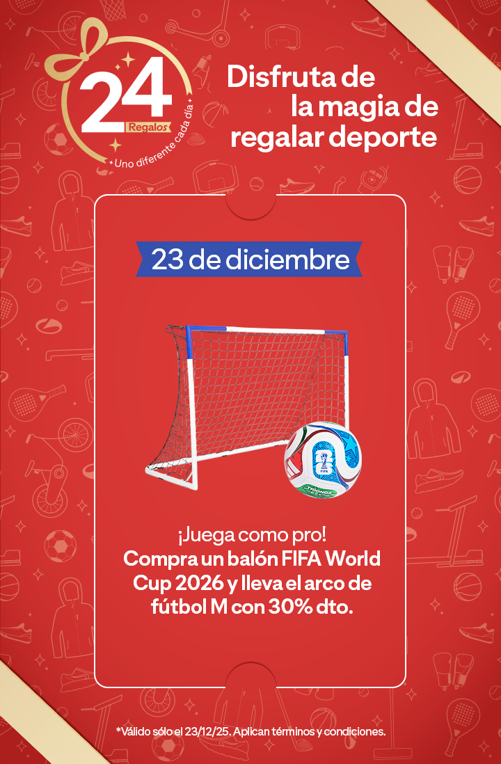 ¡Juega como pro! Compra balón FIFA World Cup 2026 y lleva el arco de fútbol M con 30% dto.