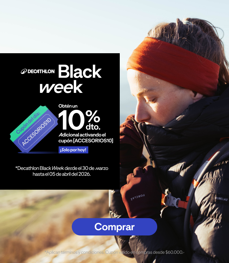 Decathlon Black Week,  Obtén un 10% de dto adicional activando el cupón [ACCESORIOS10]