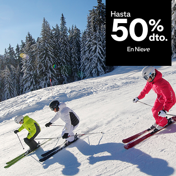 Hasta 50% de dto en nieve