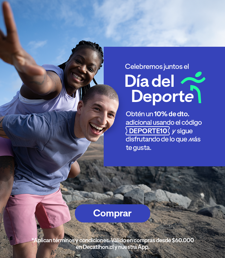 Celebremos juntos el día del deporte. Obtén un 10% de dto. adicional usando el código DEPORTE10 y sigas disfrutando de lo que más te gusta.