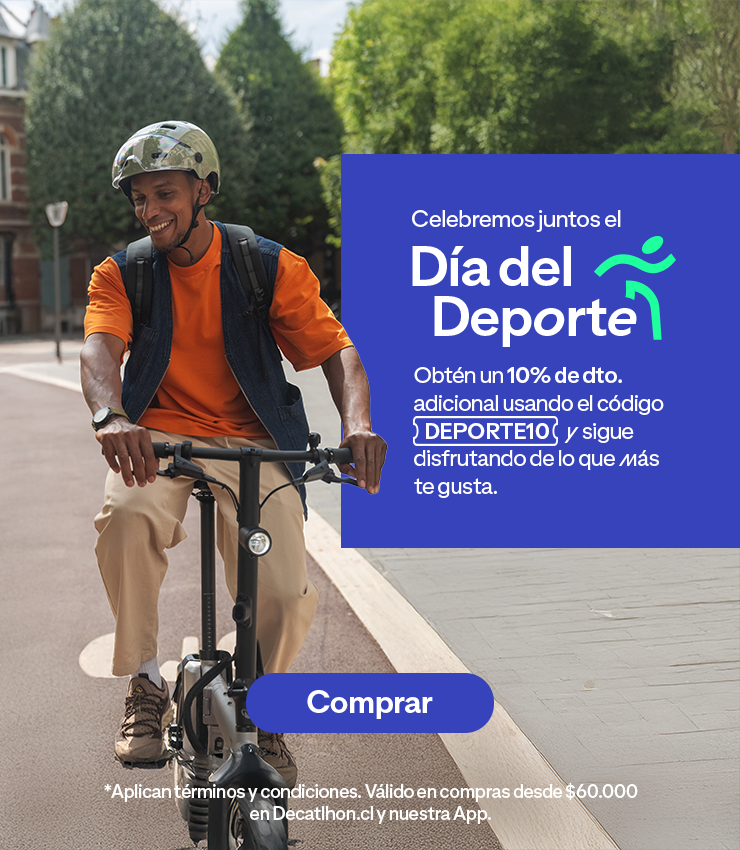 Celebremos juntos el día del deporte. Obtén un 10% de dto. adicional usando el código DEPORTE10 y sigas disfrutando de lo que más te gusta.