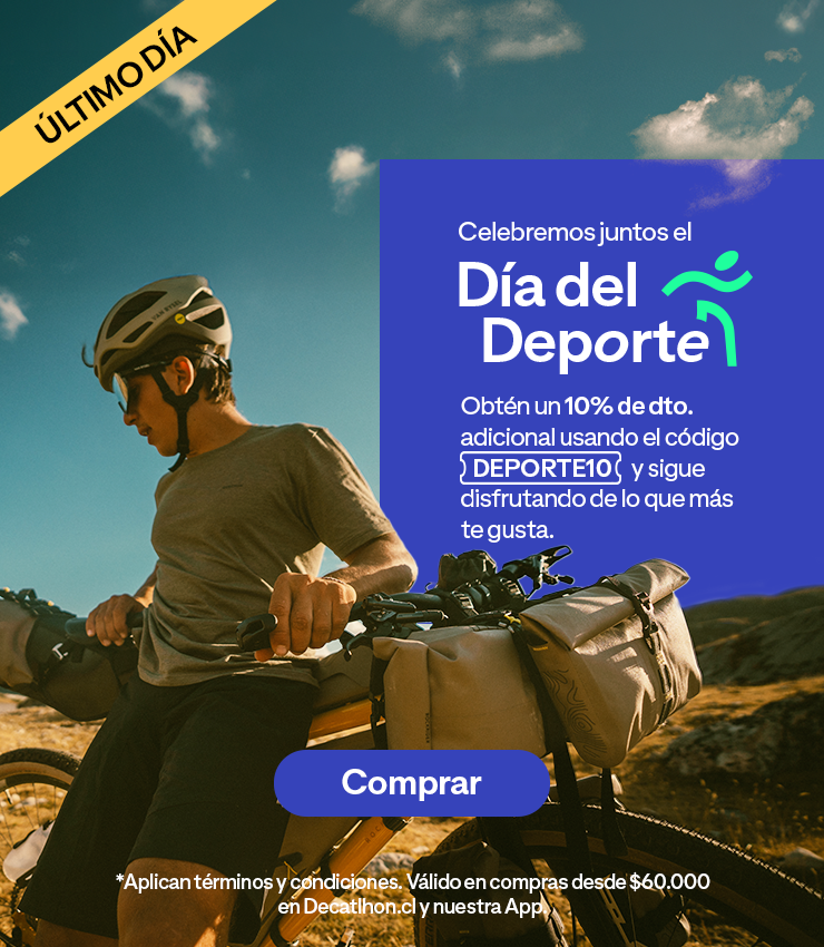Celebremos juntos el día del deporte. Obtén un 10% de dto. adicional usando el código DEPORTE10 y sigas disfrutando de lo que más te gusta.