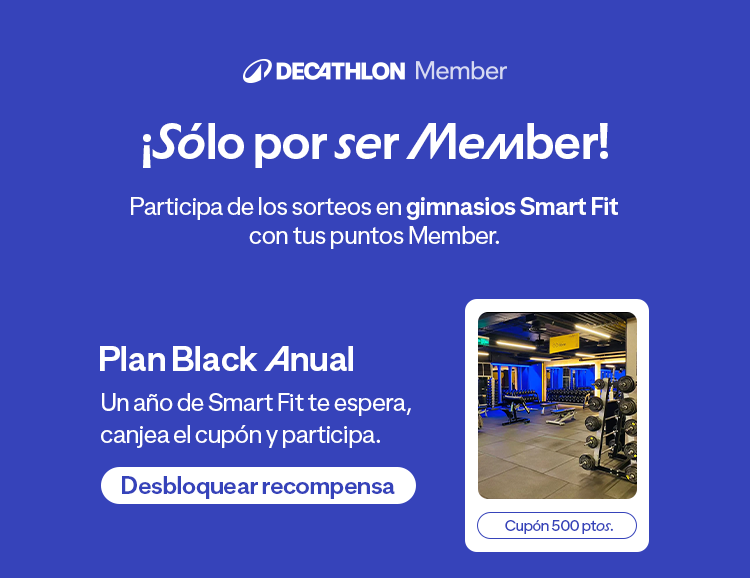 ¡Sólo por ser Member!  Participa de los sorteos en gimnasios Smart Fit con tus puntos Member