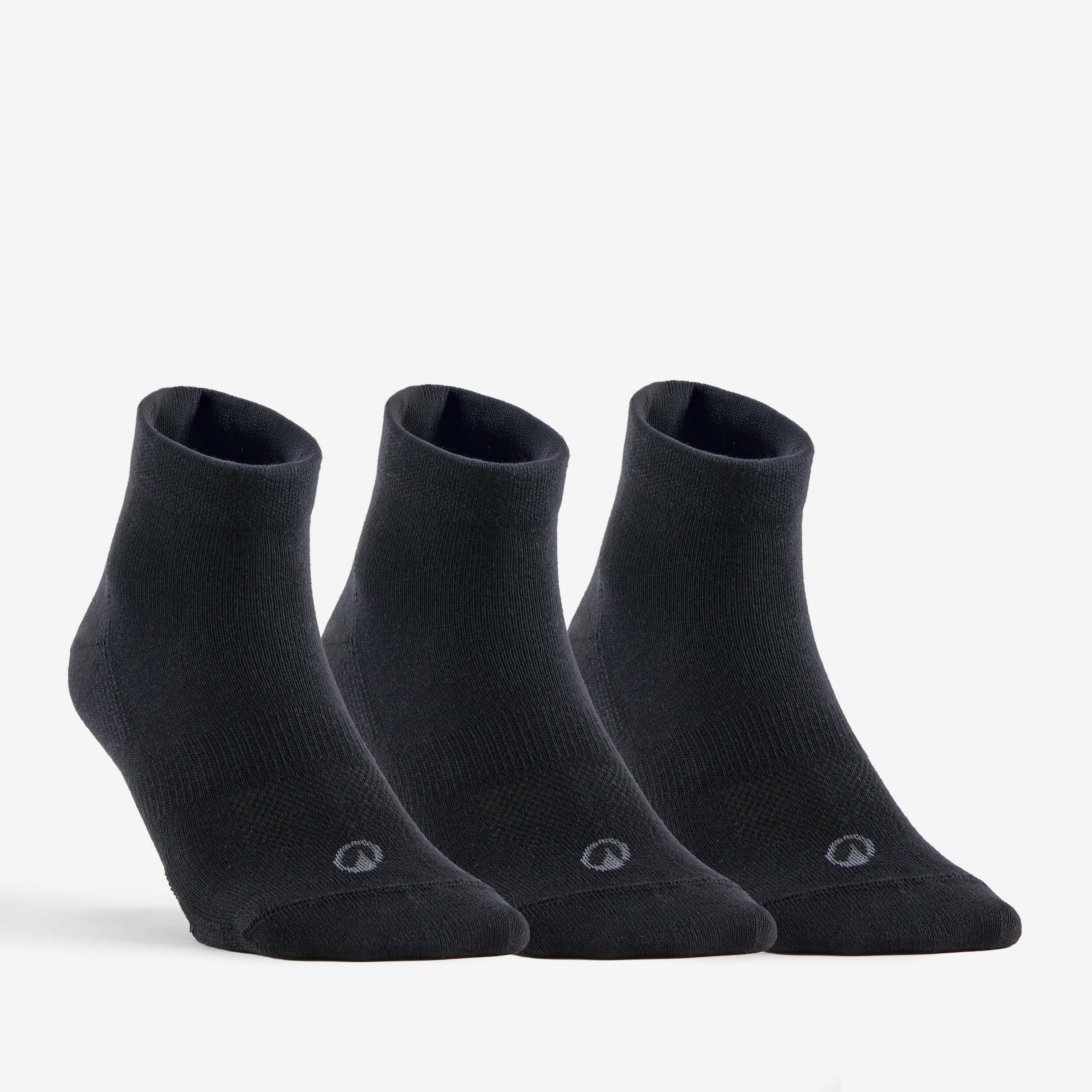 Pack de 3 calcetines media caña RS160 negro