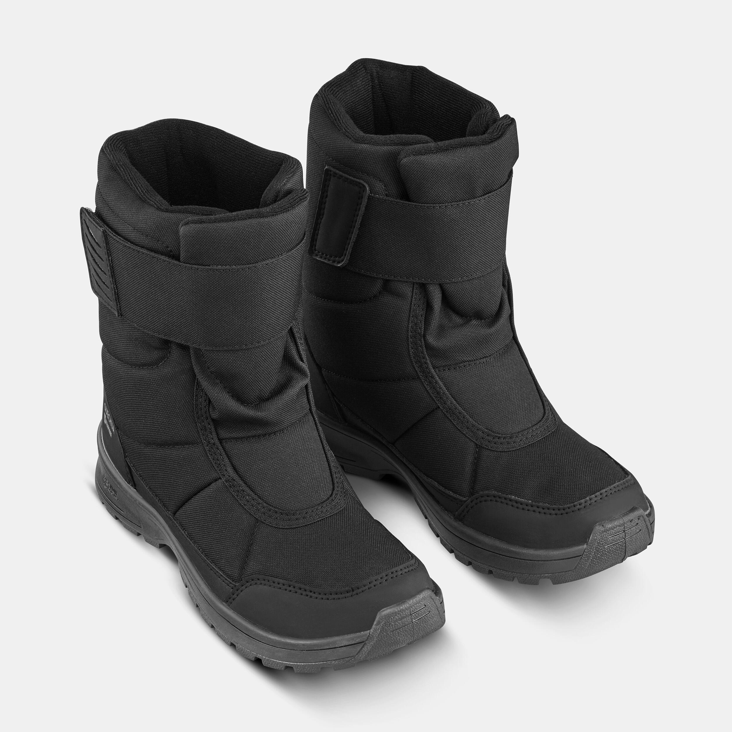 BOTAS NIEVE CÁLIDAS IMPERMEABLES NIÑOS SH100 VELCRO