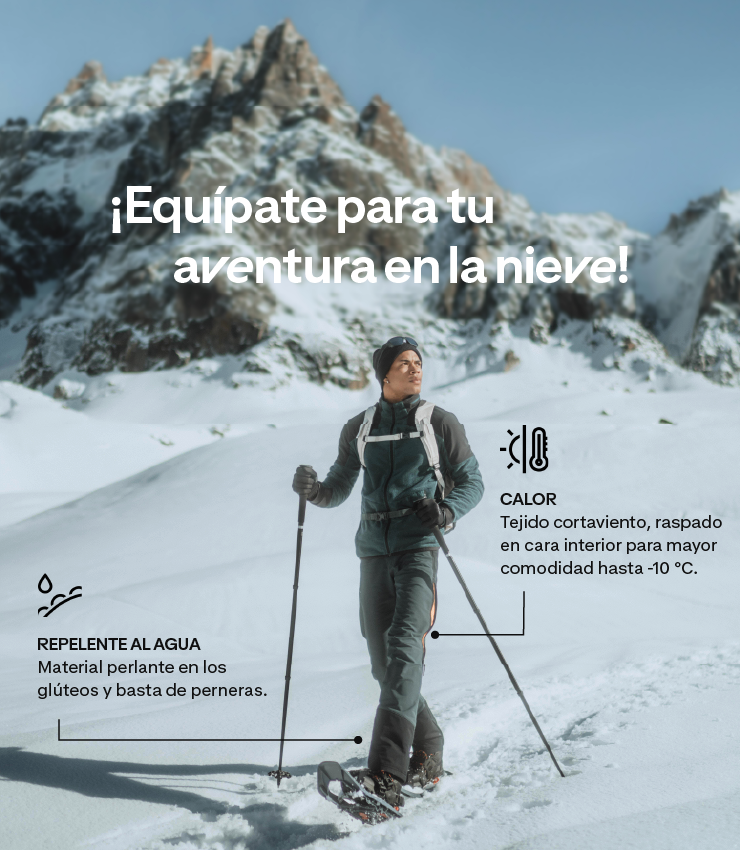 ¡Equipate para tu aventura en la nieve!