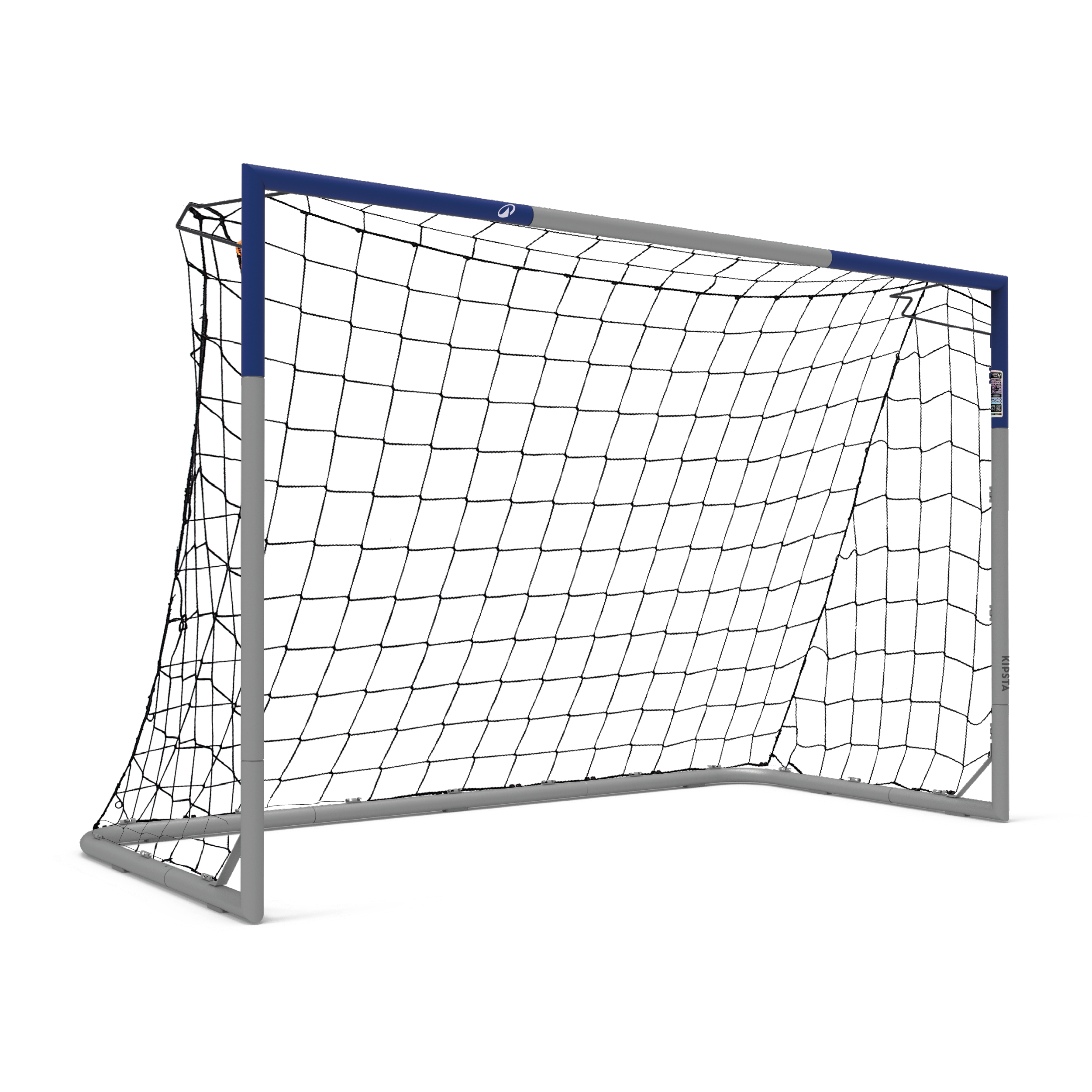 Portería de futbol mediana gris con azul LLF 500