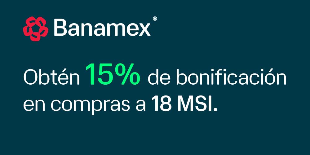 15% de bonificación en compras a 18 MSI