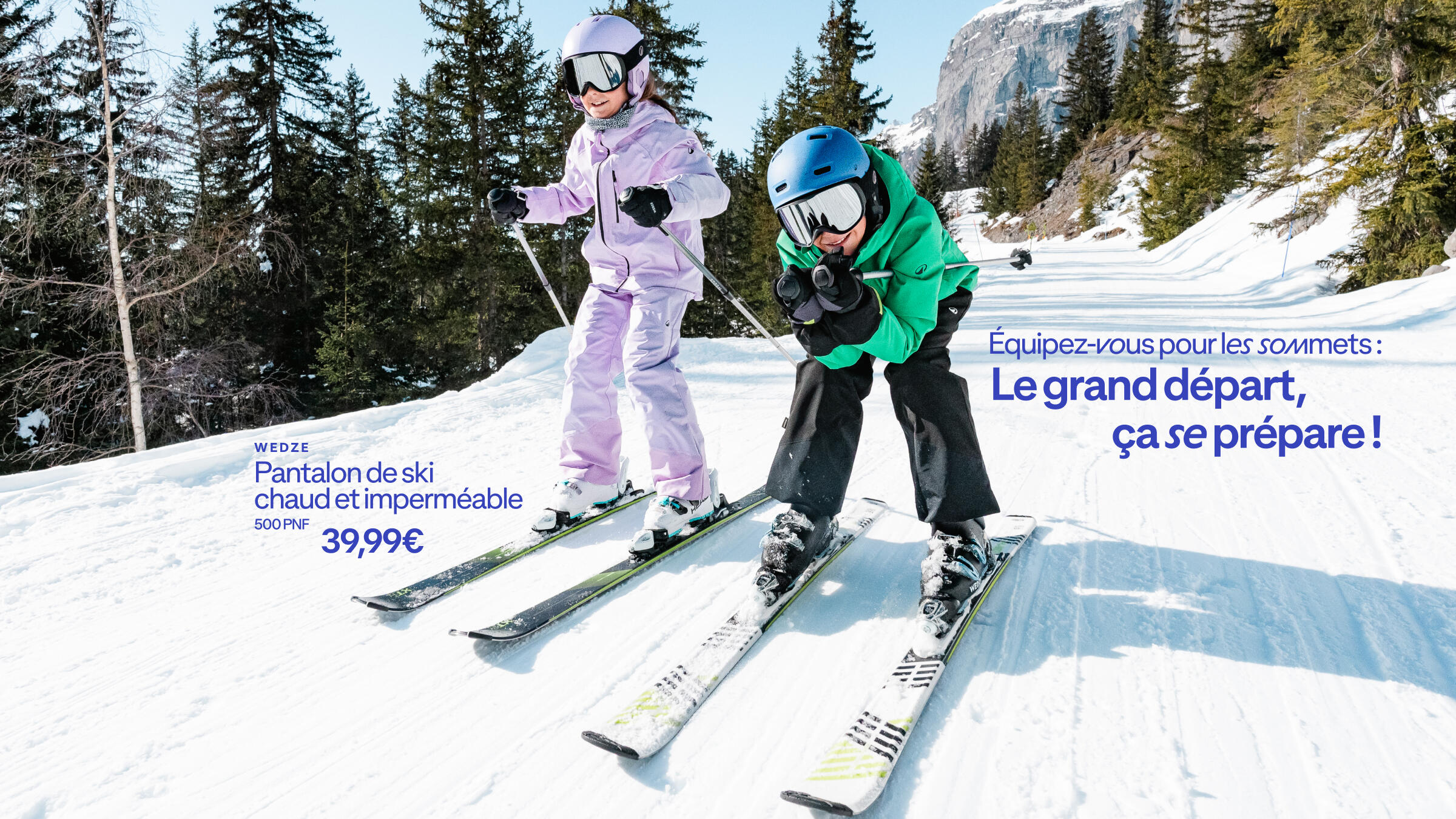 Banner Equipez-vous pour les sommets, le grand départ ça se prépare