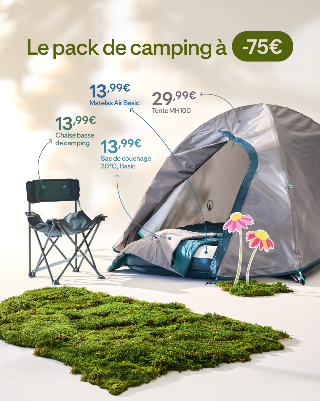 Pack camping à -75€