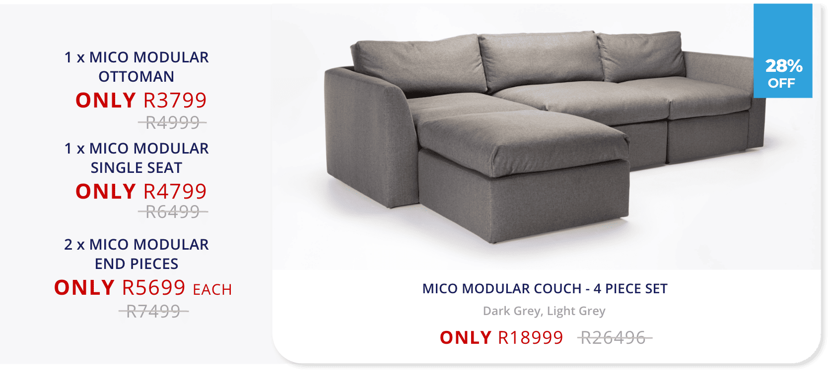 4 PIECE COUCH SET