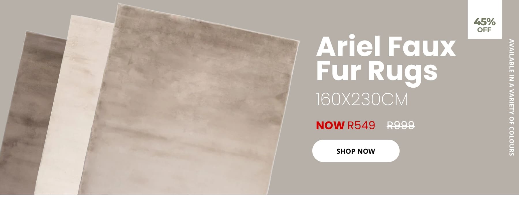 Ariel faux rugs