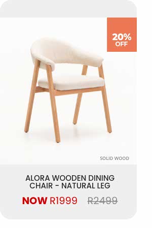 ALORA WOODEN DINING CHAIR - NATURAL LEG