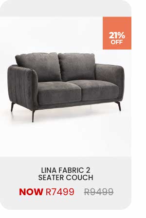 LINA FABRIC 2 SEATER COUCH