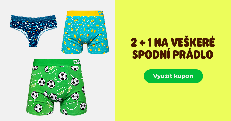 2 + 1 na spodní prádlo