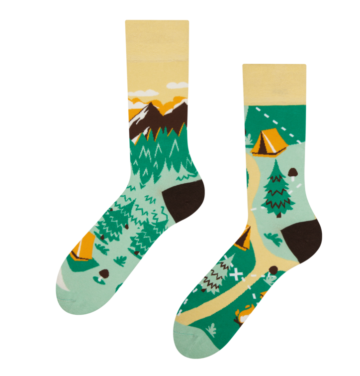 Veselé ponožky Horský kemp