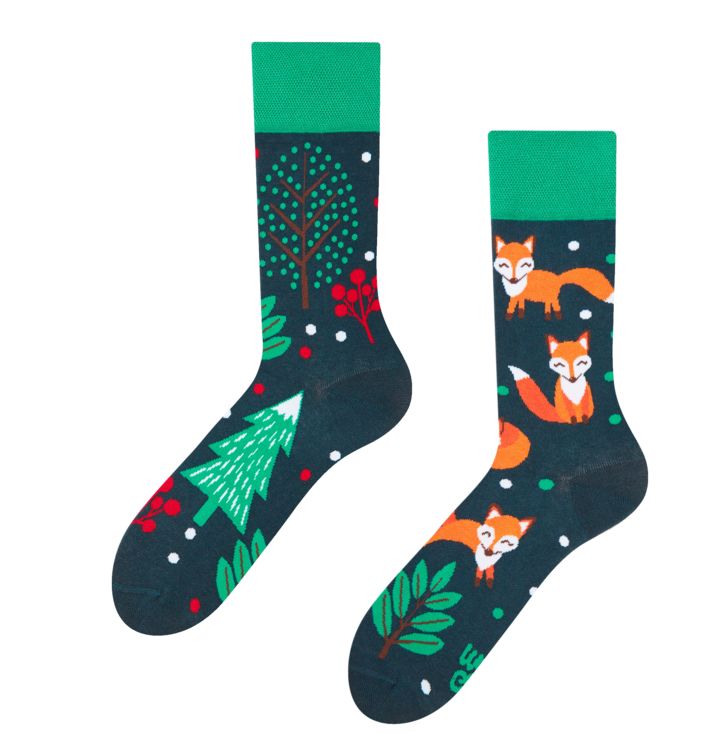 Veselé ponožky Rezavá liška