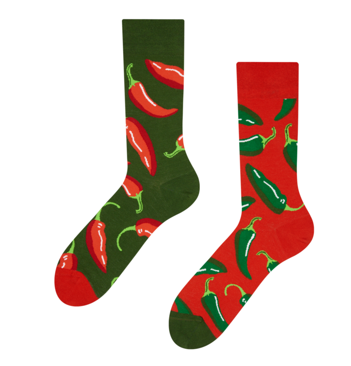 Veselé ponožky Chilli papričky