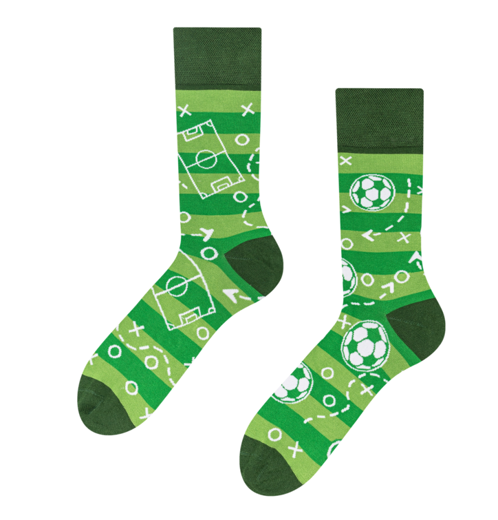 Veselé bambusové ponožky Fotbalové hřiště