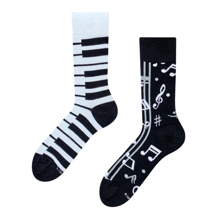 Veselé bambusové ponožky Klavírní hudba
