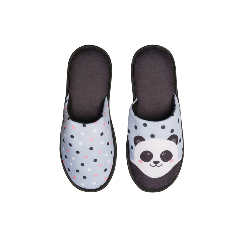 Veselé papuče Šťastná panda