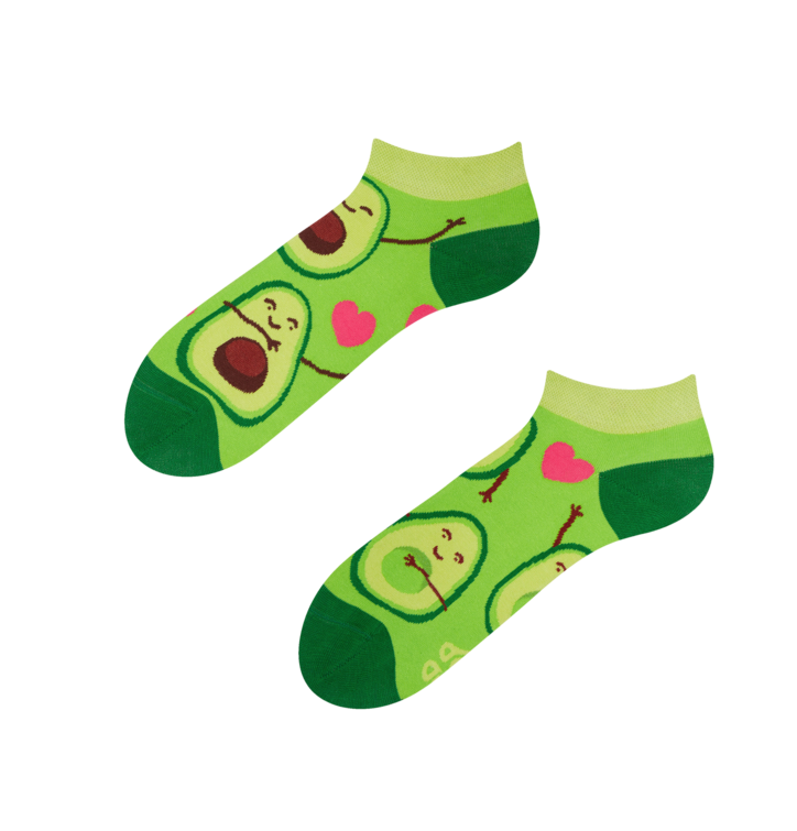 Veselé kotníkové ponožky Avokádová láska