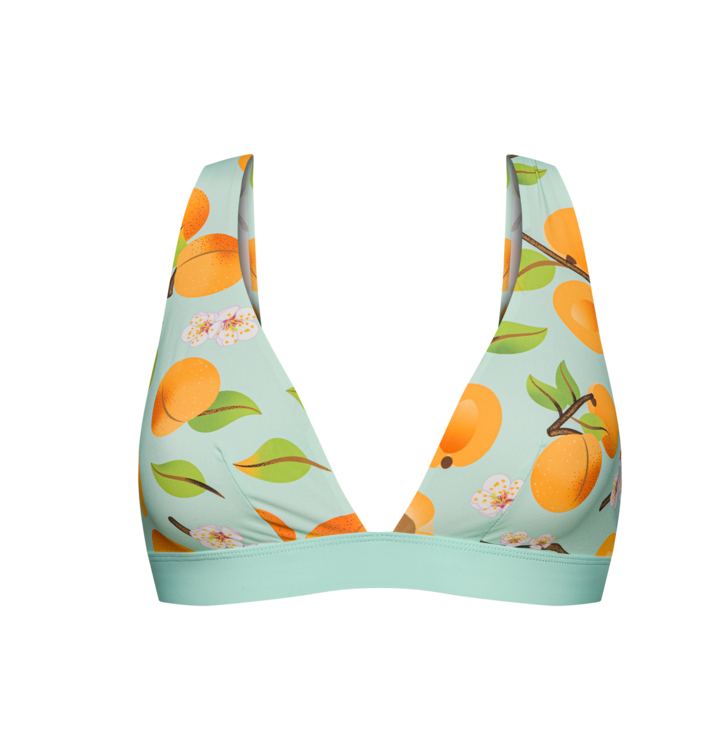 Veselá dámská bezešvá podprsenka Meruňky