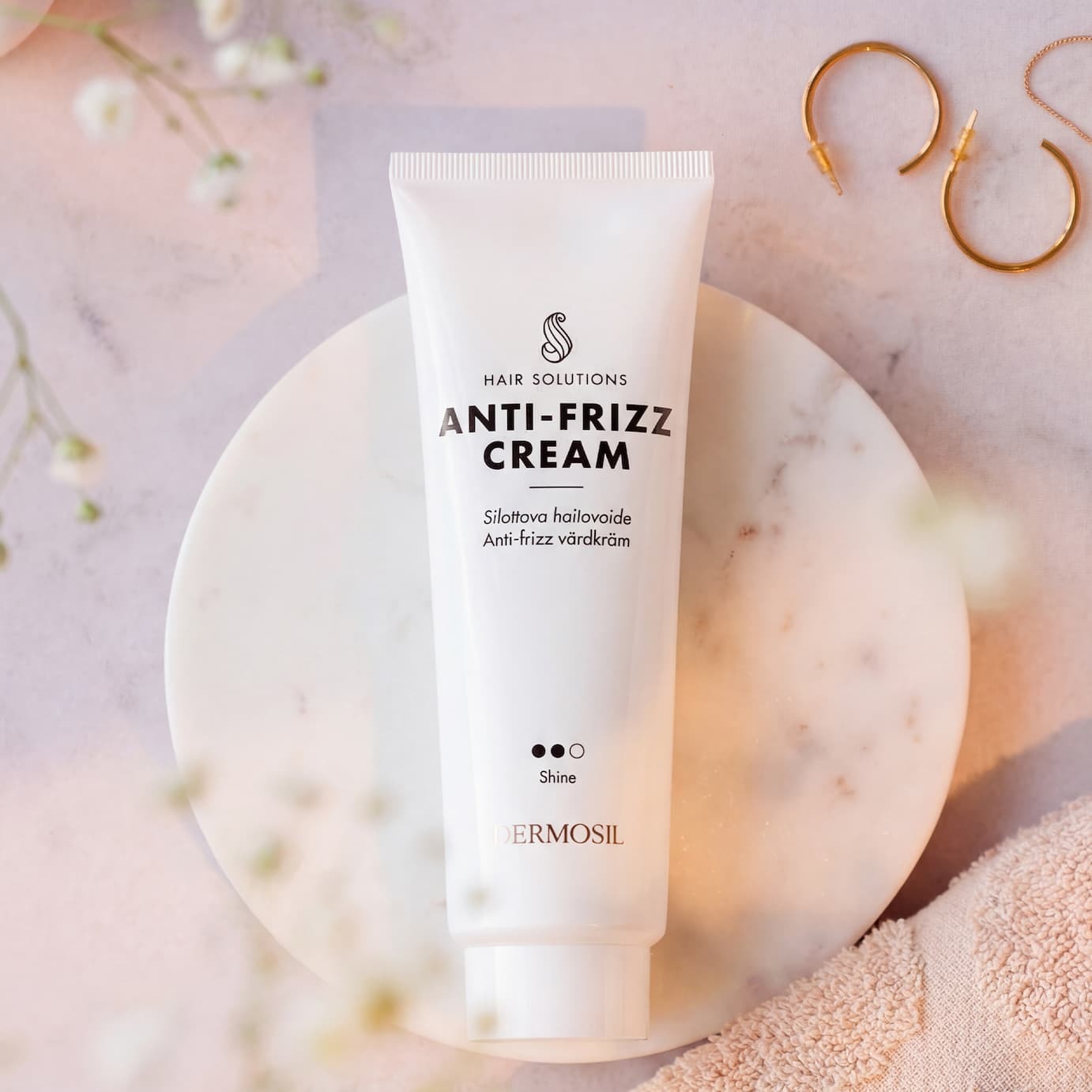 an image of a tube of cream sitting in the snow