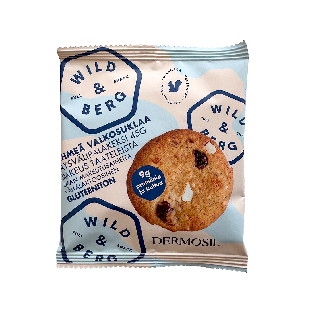 Image of Wild&Berg Valkosuklaa proteiinikeksi
