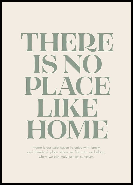 No Place Like Home Poster