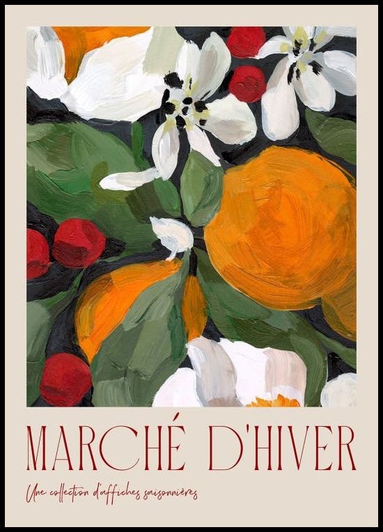 Marché D'Hiver No2 Poster