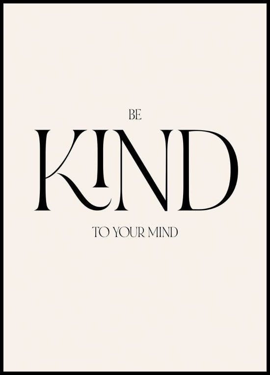 Kind Mind Poster