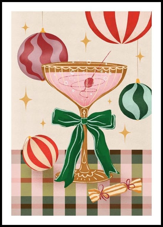 Festive Cocktail Poster