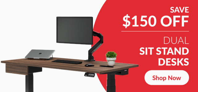 Save $150 Off Desky Dual Sit Stand Desks