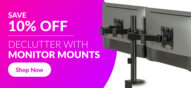 Shop monitor arms and mounts